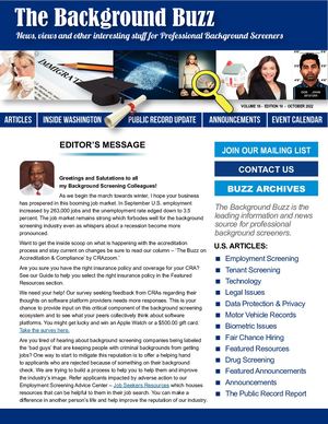 BACKGROUND BUZZ - OCTOBER 2022