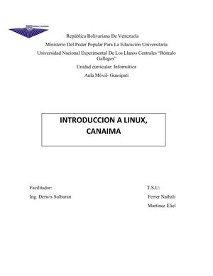 Introduccion Linux, Canaim