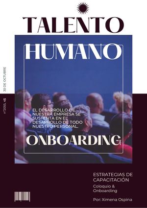 Revista Capacitación (Coloquio And Onboarding)