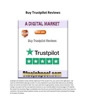 Buy Trustpilot Reviews