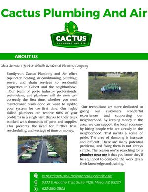 Cactus Plumbing And Air