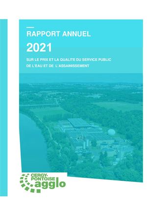 Rapport 2021 de la Communauté d'agglomération de Cergy-Pontoise - Eau assainissement