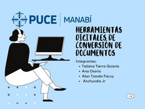 HERRAMIENTAS DIGITALES DE CONVERSIÓN DE DOCUMENTOS
