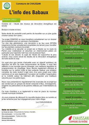 Info Des Babaux Octobre 2022