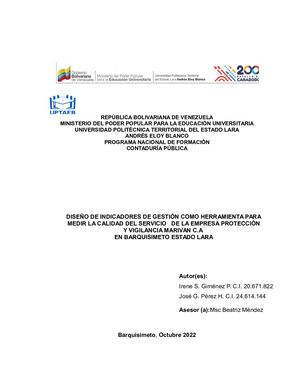 El Producto Irene Gimenez Y Jose Perez