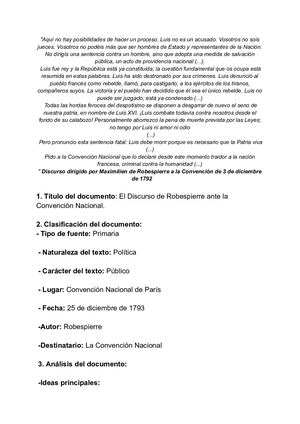 Discurso De Robespierre