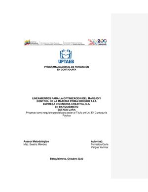 Proyecto Completo Carla Torrealba Y Yarimar Vargas