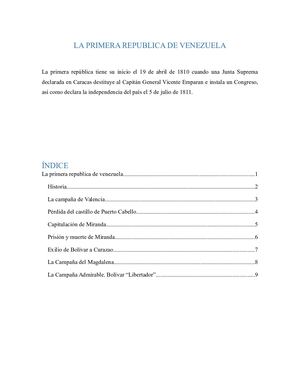 Revista Digital La Primera República