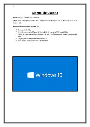Instalación de Windows 10