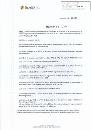 Arrêtés Du 21 10 2022