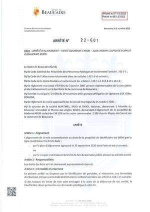 Arrêtés Du 07 10 2022