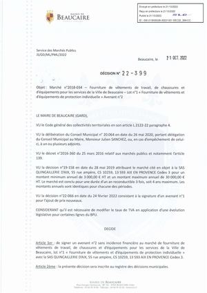 Décisions Du 21 10 2022