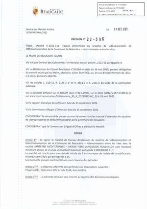 Décisions Du 17 10 2022