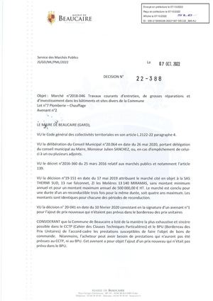 Décisions Du 07 10 2022