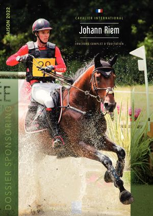 Sponsoring cavalier Johann Riem 2022