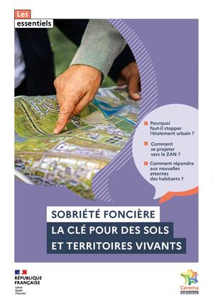 Cerema - Sobriété Foncière - La clé pour des sols et territoires vivants