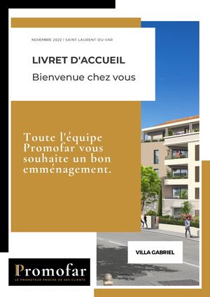 Livret D'accueil Villa Gabriel