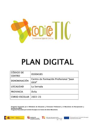 Plan Digiltal 22 23