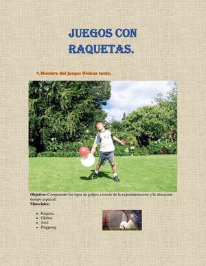 Juegos Con Raquetas