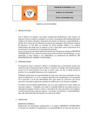 Manual De Funciones pdf