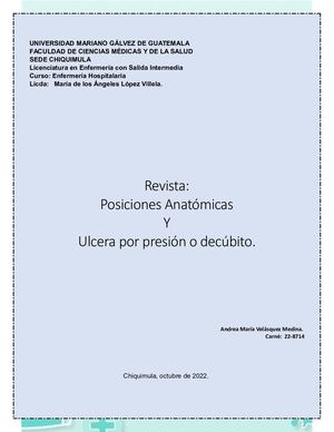 Revista Posiciones Anatomicas