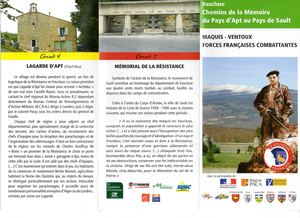 Dépliant Sf 2012 Chemins Memoire Maquis Ventoux