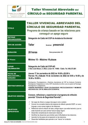 2022 11 17 Taller Vivencial Circulo Seguridad Parental Ver0
