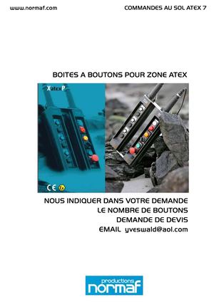 Boîtes À Boutons Commande Au Sol Atex