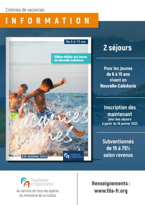 Affiche Nouvelle Calédonie 2023