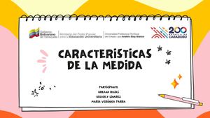 Características de la Medida