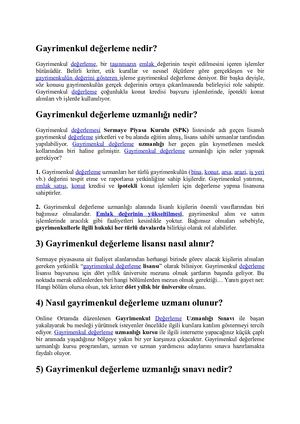 Gayrimenkul Değerleme Nedir