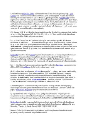 Konkordatonun Karşılıksız çEkler üZerinde Etkilerini Kısaca Açıklamaya çAlışacağız