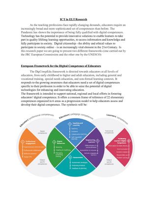 Ict In Elt Research
