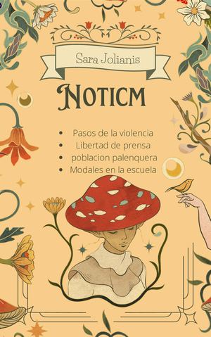 Portada De Libro Cuentos Magicos Fantasia Tradicional Crema