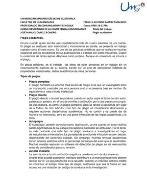 Plagio Académico