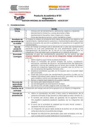 Pa01 Gestion Integral De Mantenimiento Gim [Tw]