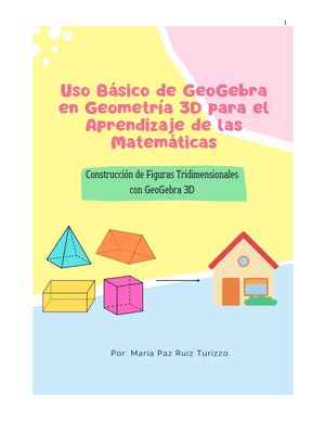 Taller #2 - Unidad 2. Construcción de Figuras Tridimensionales con GeoGebra 3D.