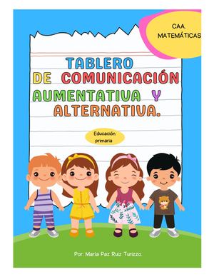 Tableros de Comunicación Aumentativa y Alternativa - Matemáticas - Educación Primaria.