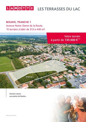 Les Terrasses du Lac à Bouaye (44) - Terrains - Lamotte