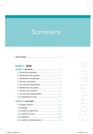 BTS DIÉTÉTIQUE : BIOCHIMIE, PHYSIOLOGIE EXERCICES & ANNALES 2022