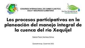 Plan Cuenca Xequijel Gamboa Gabriel