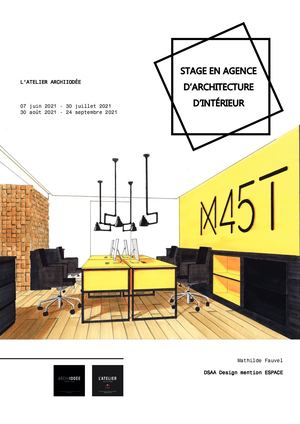 RAPPORT DE STAGE 2021