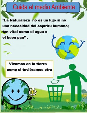 Trbajo Terminado Sobre El Medio Ambiente