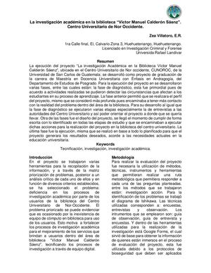 Artículo La Investigación Académica