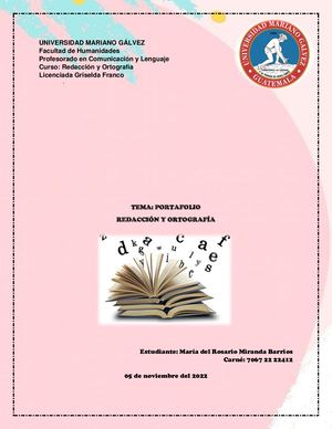 Portafolio Redacción Y Ortografía