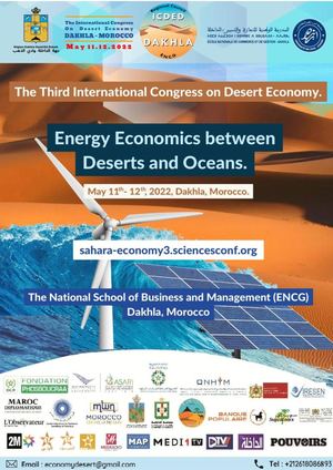 Program Third International Congress On Desert Economy Conference Encg Dakhla , Sahara Morocco