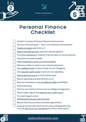 Personal Finance Checklist