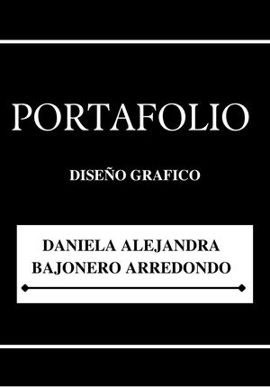 Portafolio Daniela Alejandra Bajonero Arredondo