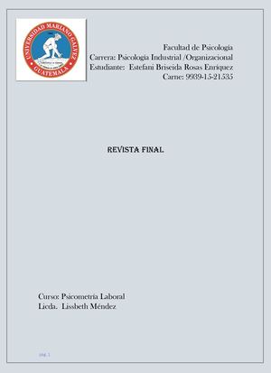 Revista Final Psicometria Laboral