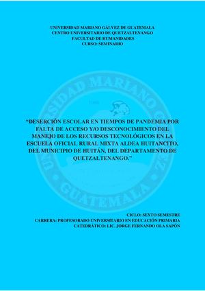 Informe Fnal Del Cierre De Seminario